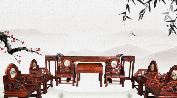 簡約新中式家具裝修，中式紅木家具具有獨(dú)特的藝術(shù)氣息